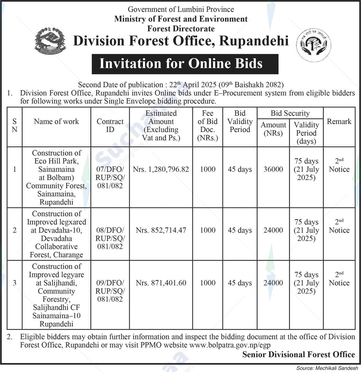 Division Forest Office, Rupandehi