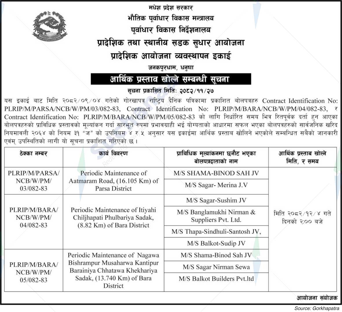 Provincial Project Management Unit (PPMU), Janakpurdham