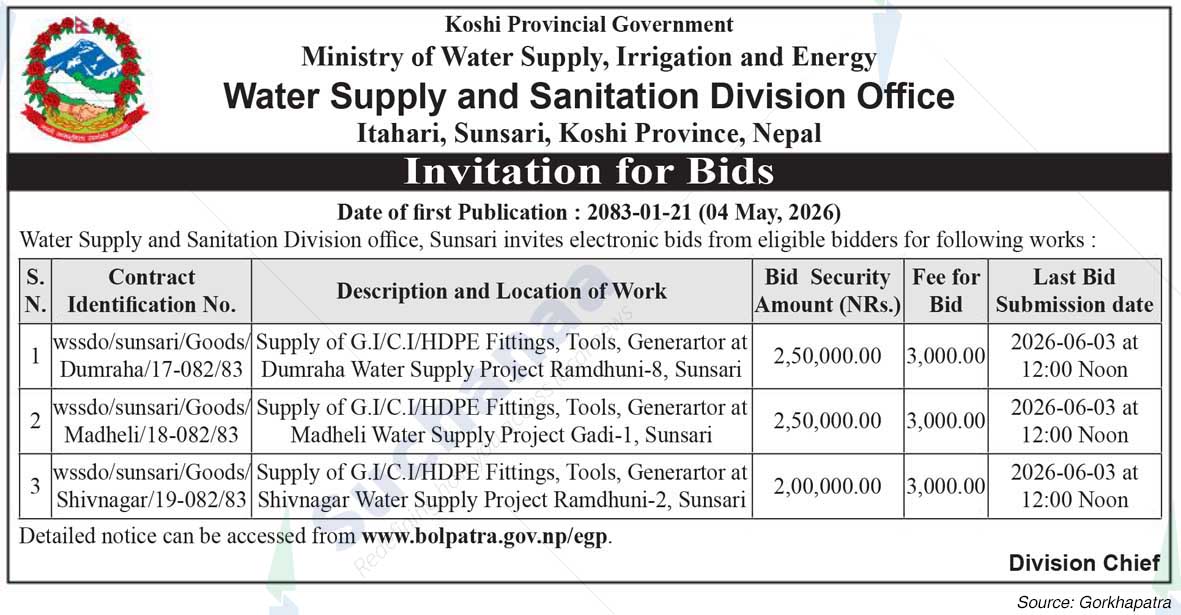 Water Supply and Sanitation Division Office, Sunsari