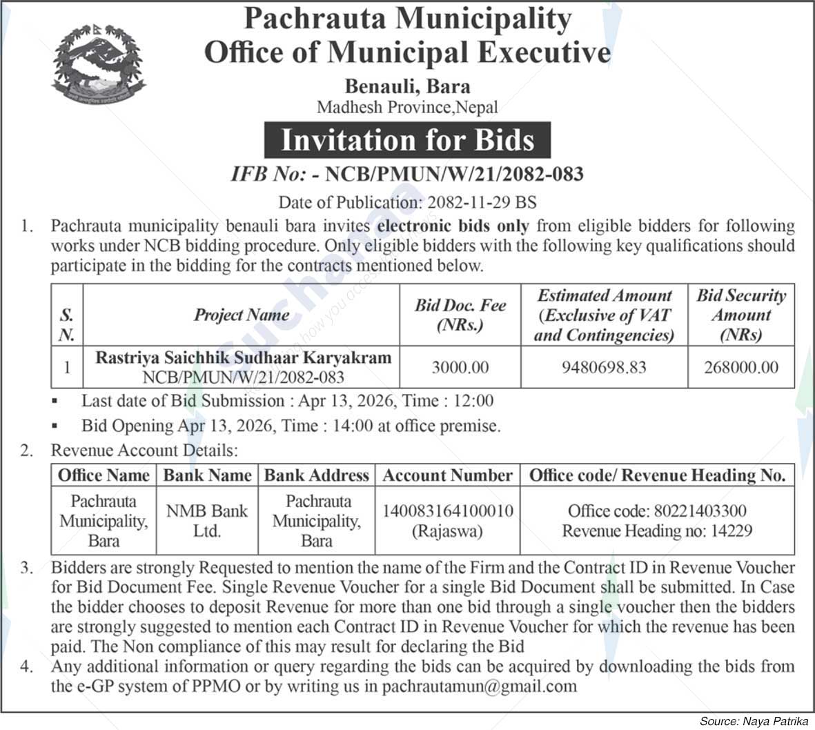 Pachrauta Municipality
