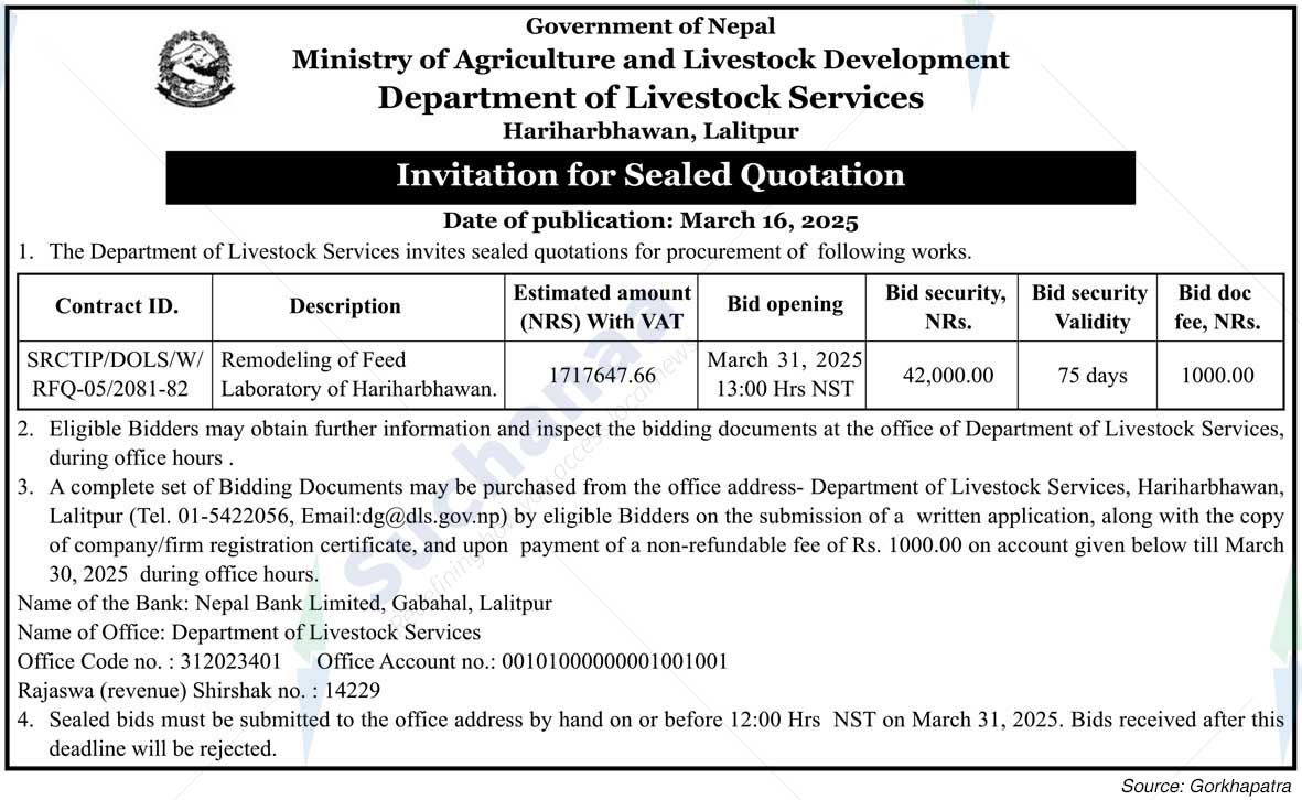 Department of Livestock Services