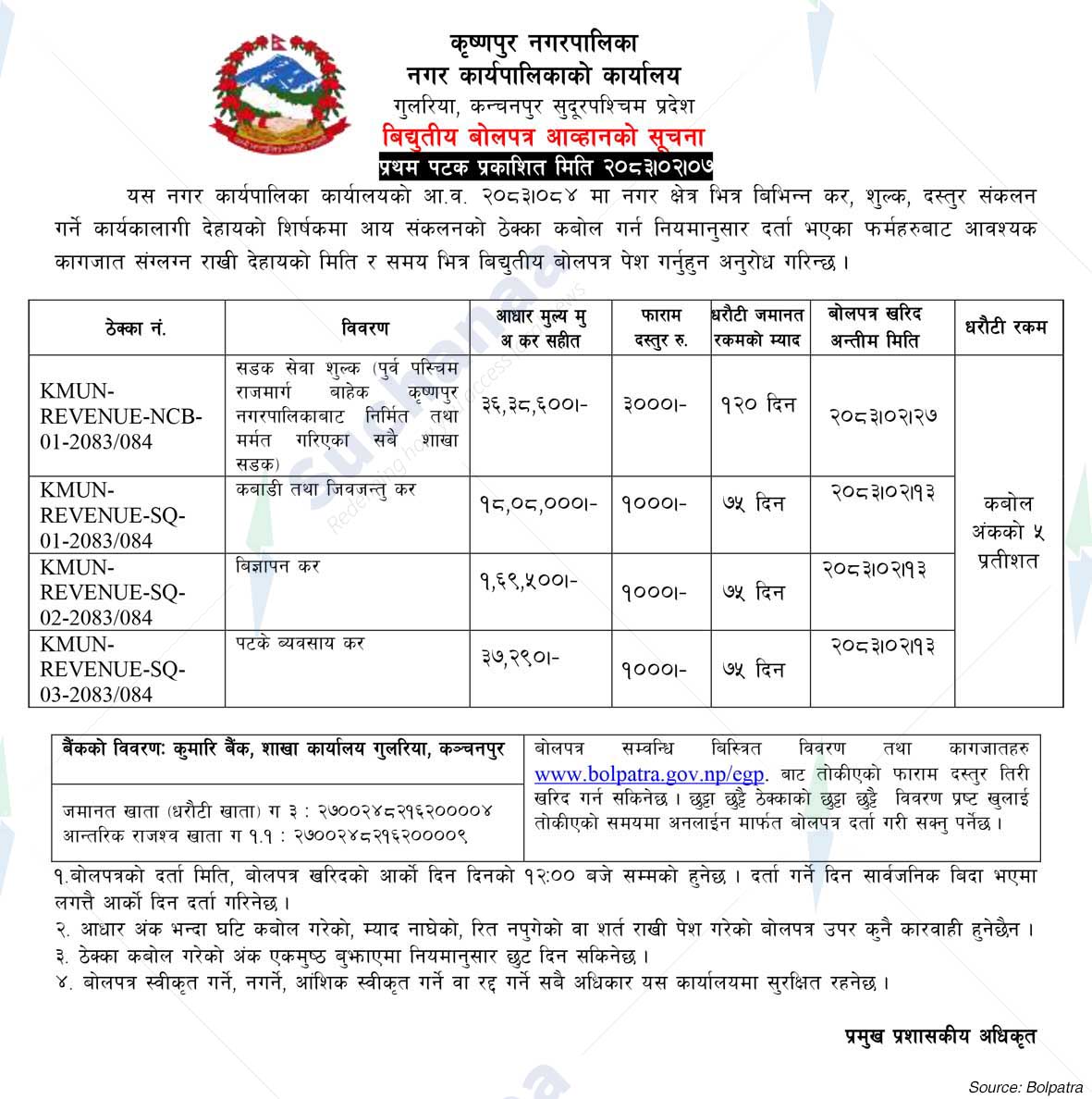 Krishnapur Municipality