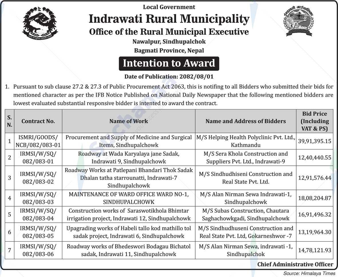 Indrawati Rural Municipality