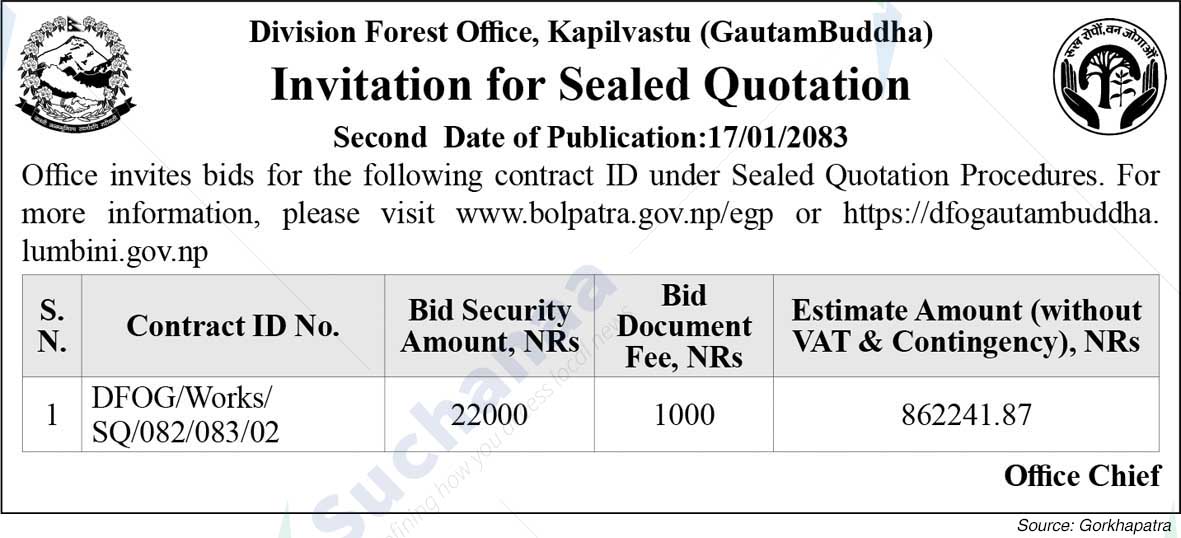 Division Forest Office, Kapilvastu (GautamBuddha)