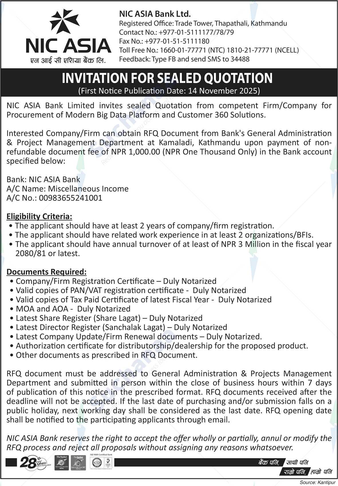 NIC Asia Bank Limited