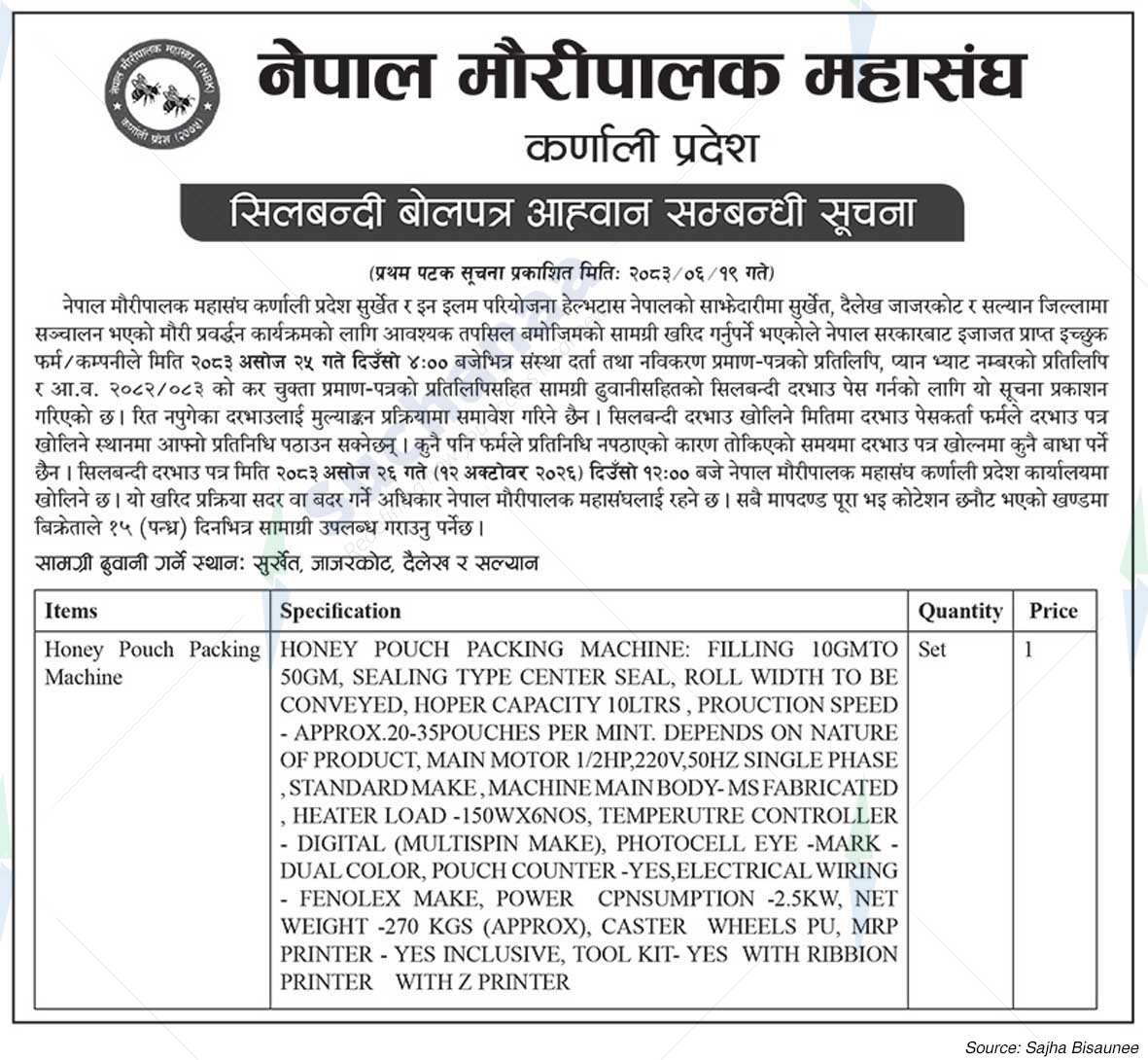 Nepal Beekeepers Federation, Karnali