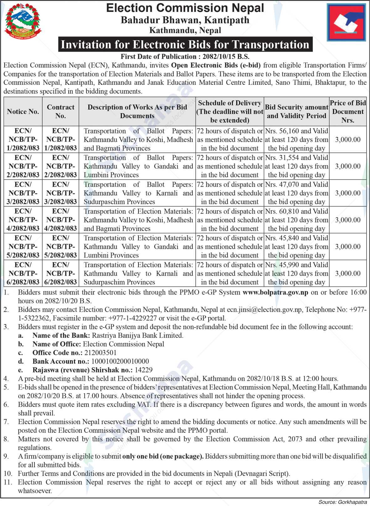 Election Commission Nepal Kantipath, Kathmandu