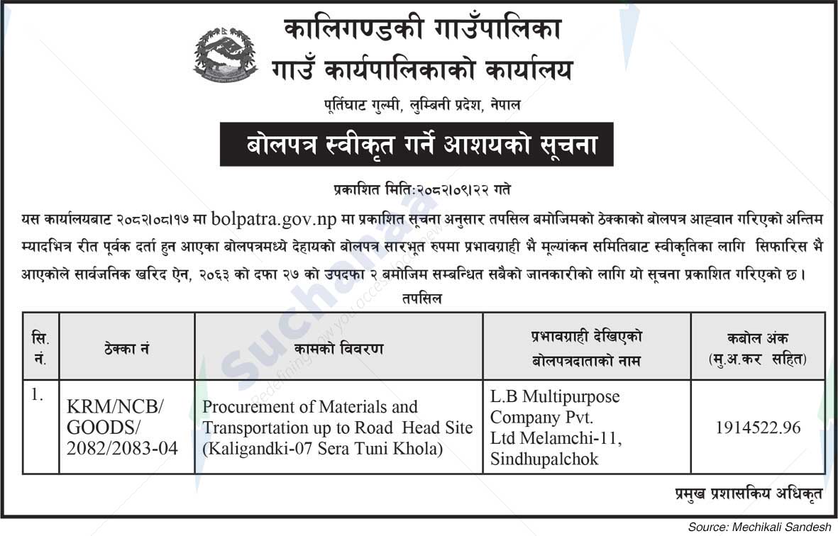 Kaligandaki Rural Municipality