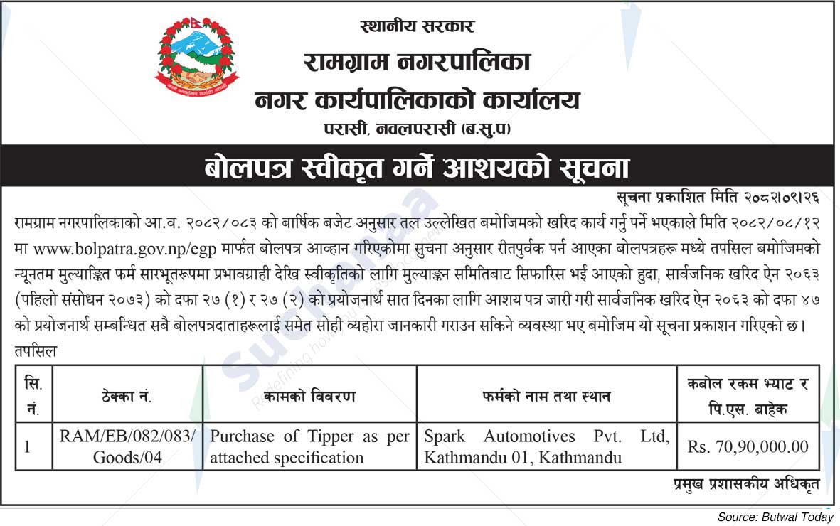 Ramgram Municipality