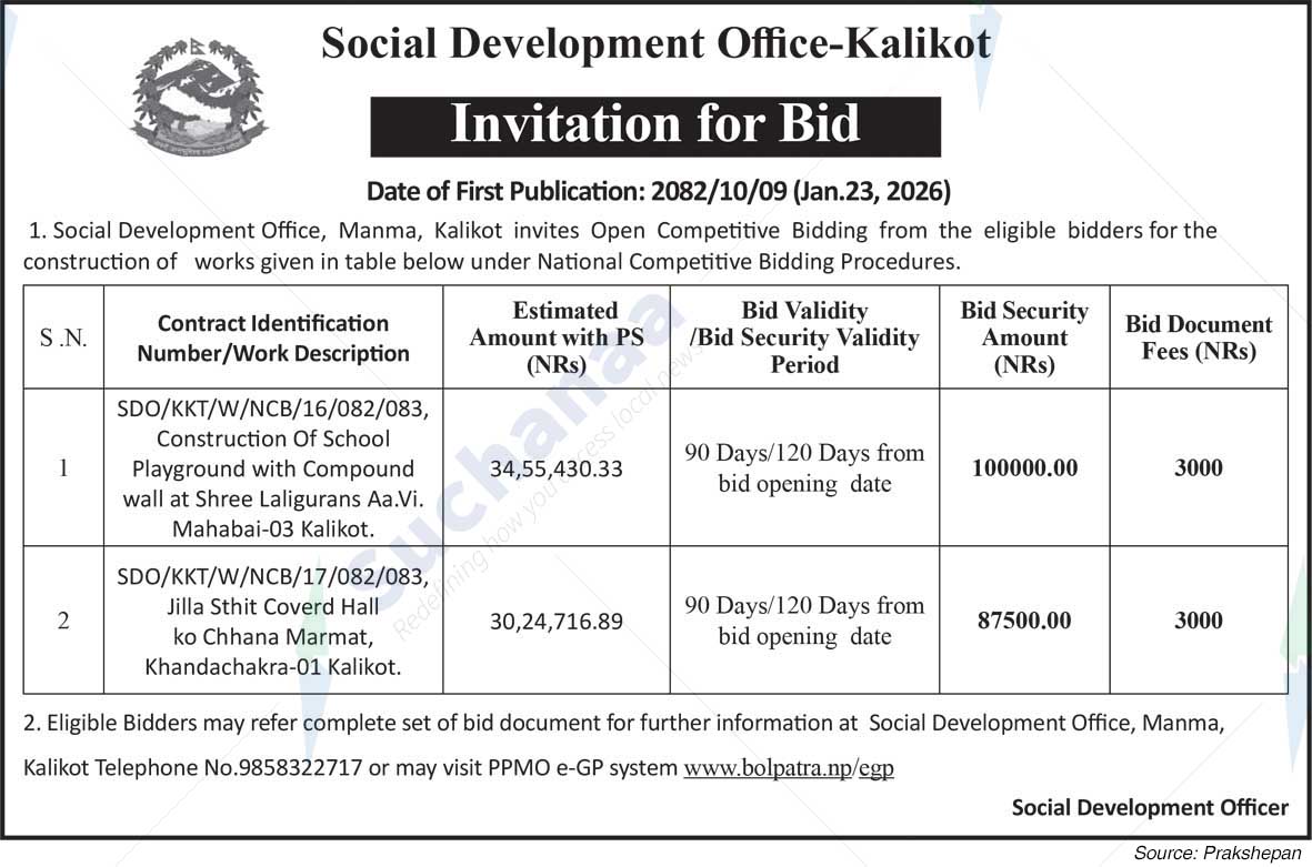 Social Development Office, Kalikot