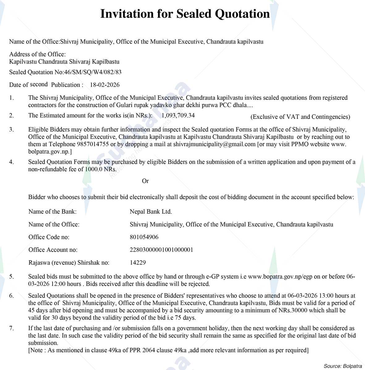 Shivraj Municipality