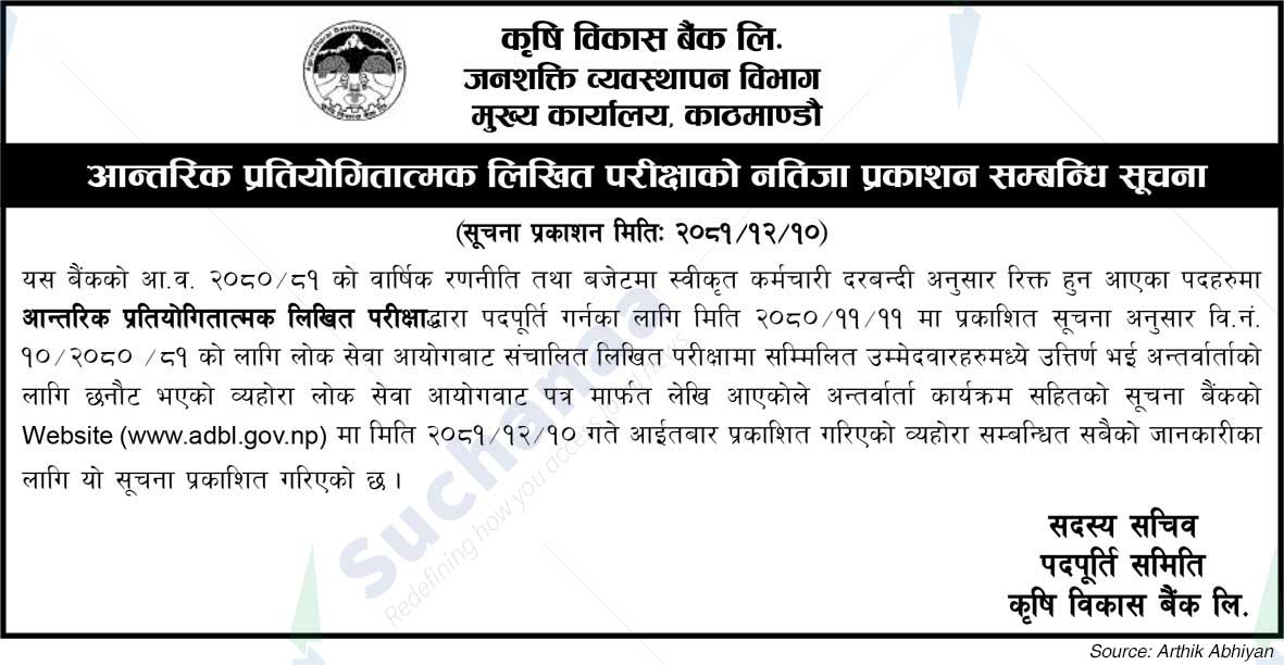 Agricultural Development Bank Ltd.