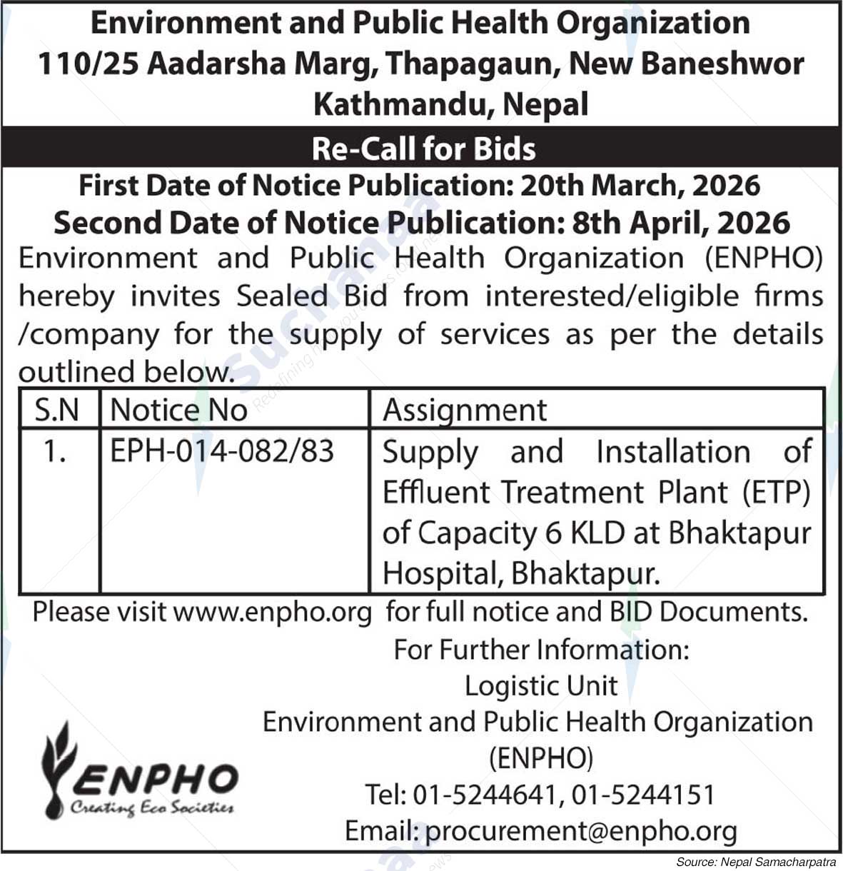 Environment and Public Health Organization (ENPHO)