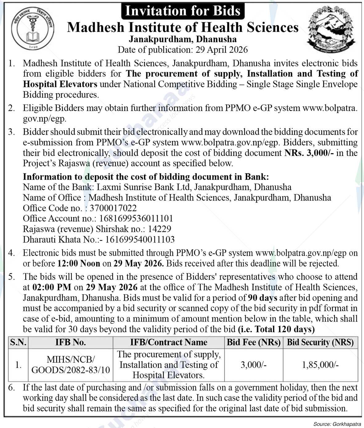 Madhesh Institute of Health Sciences (MIHS)