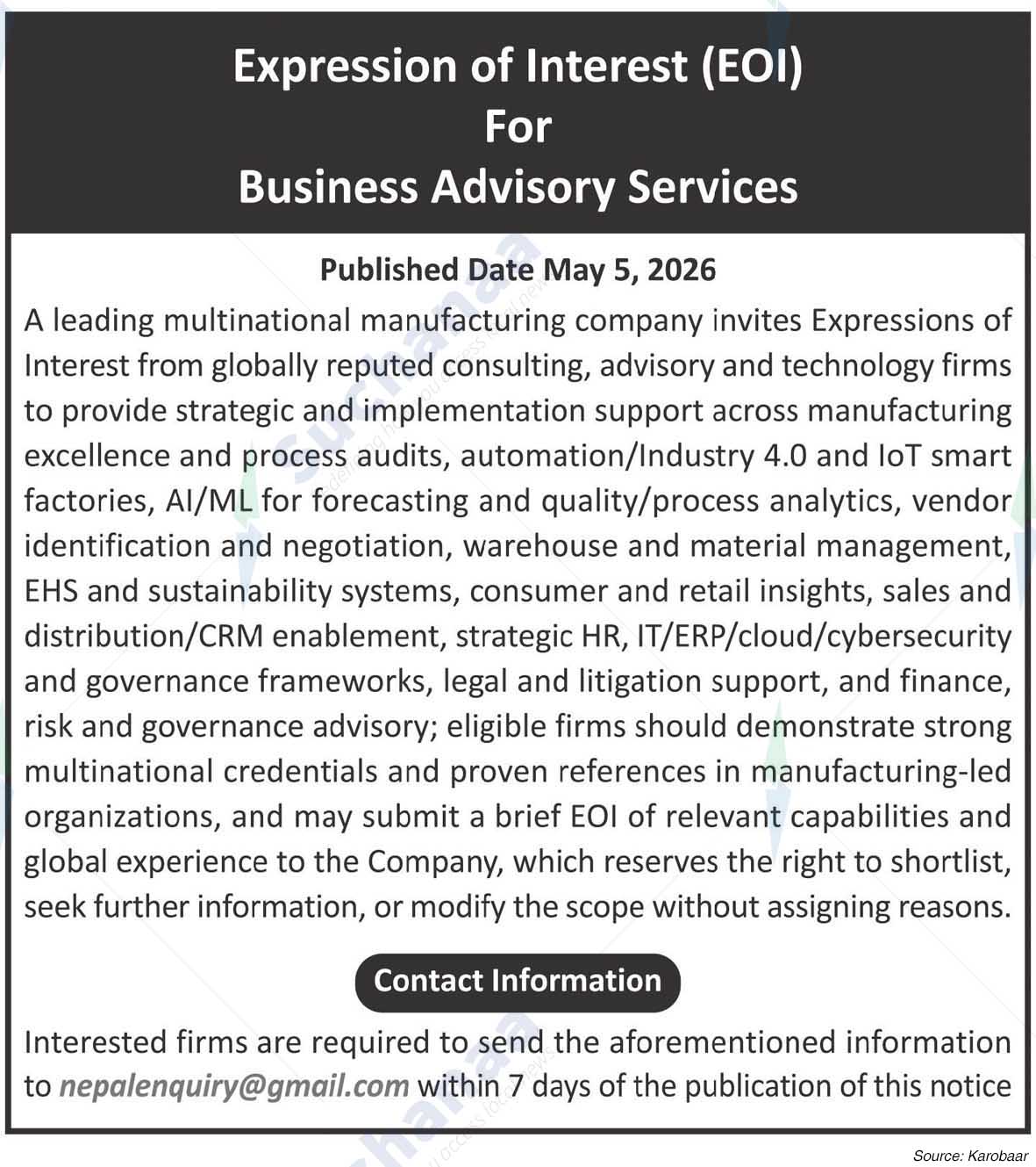 A Leading Multinational Manufacturing Company