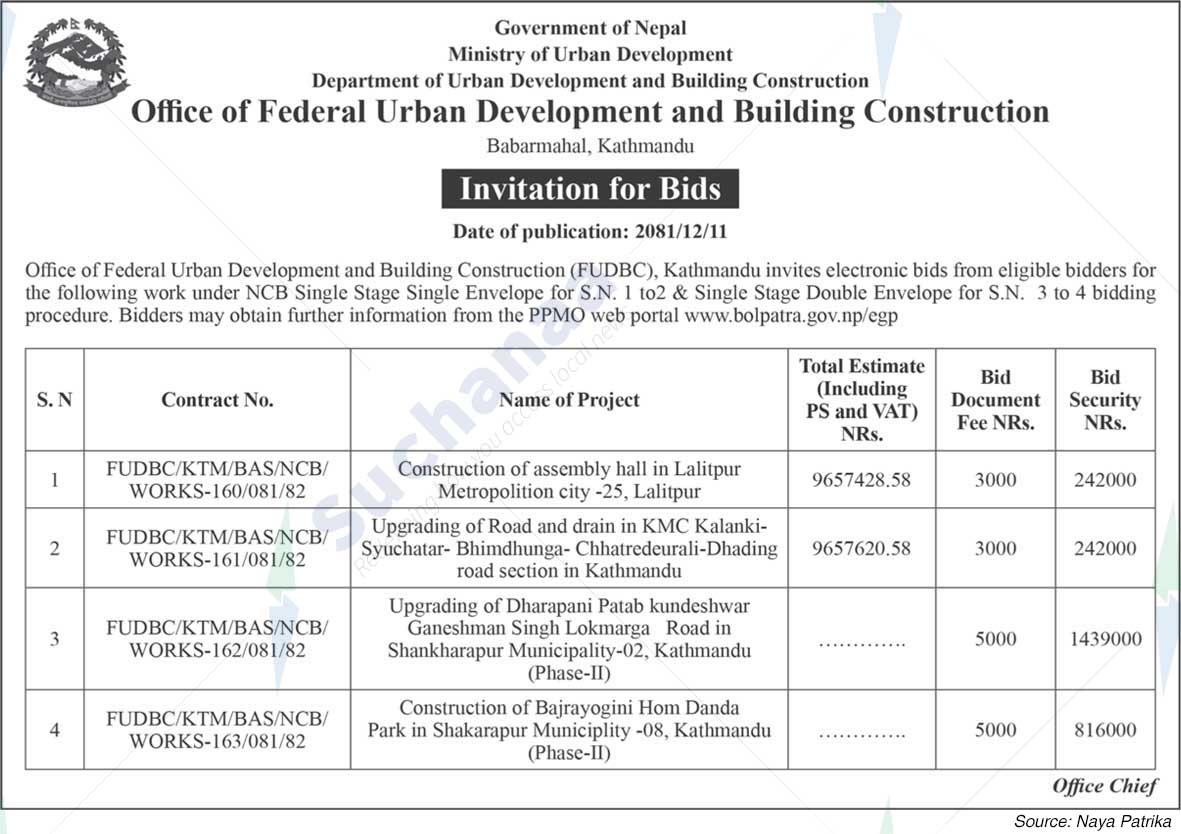 Office of Federal Urban Development and Building Construction