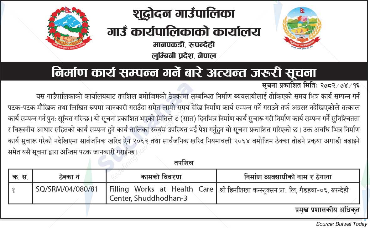 Suddhodhan Rural Municipality