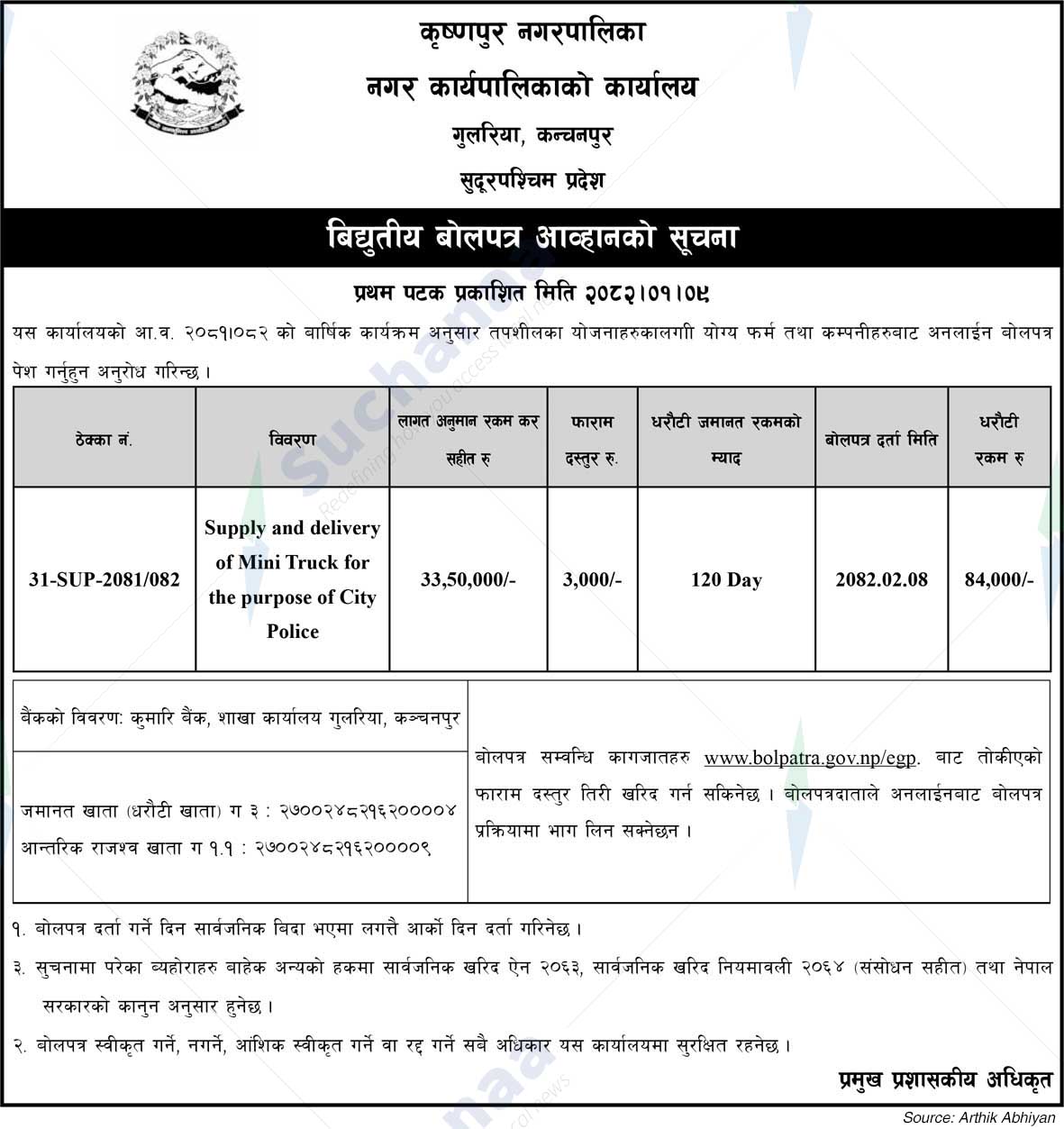 Krishnapur Municipality