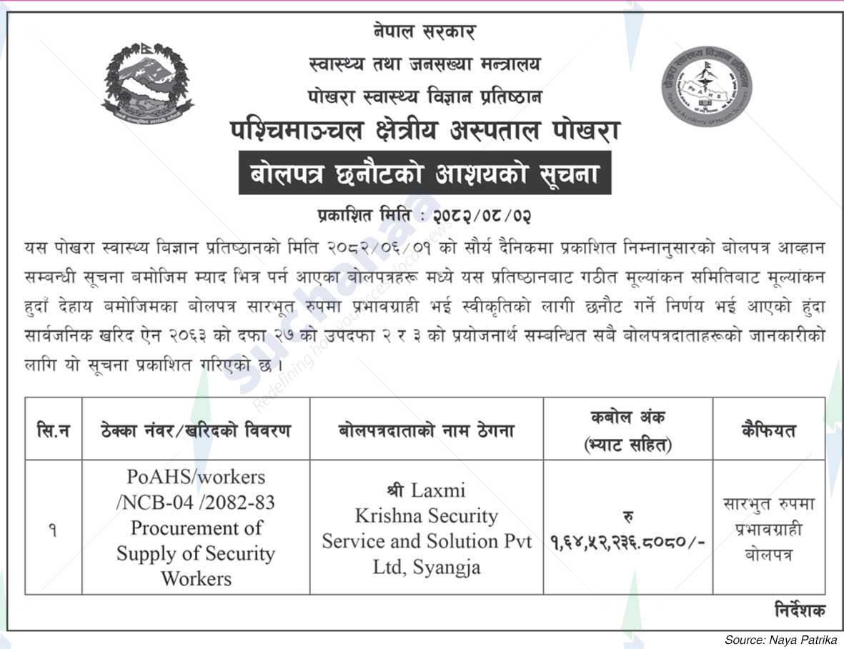 Western Regional Hospital, Pokhara