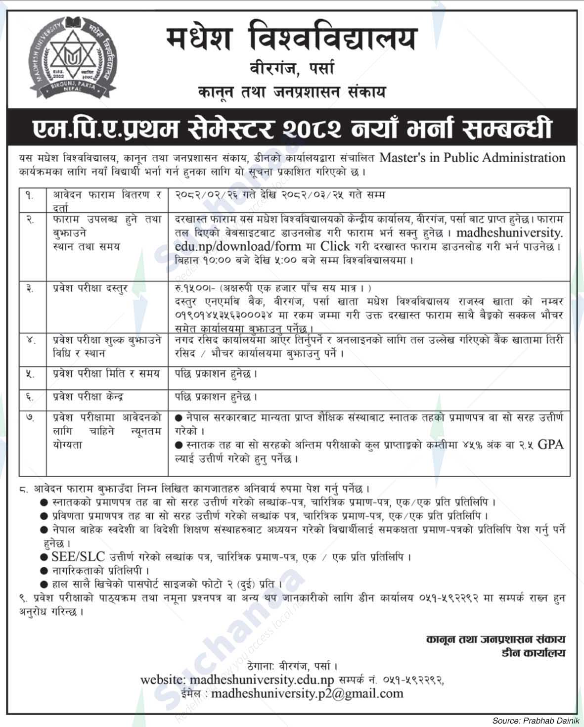 Madhesh University