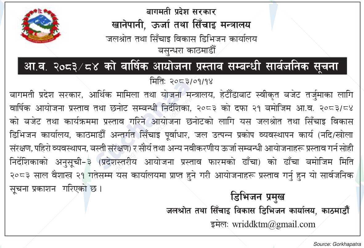 Water Resources and Irrigation Development Division Office, Kathmandu