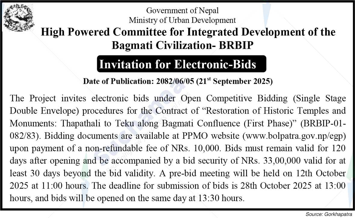 High Powered Committee for Integrated Development of the Bagmati Civilization- BRBIP