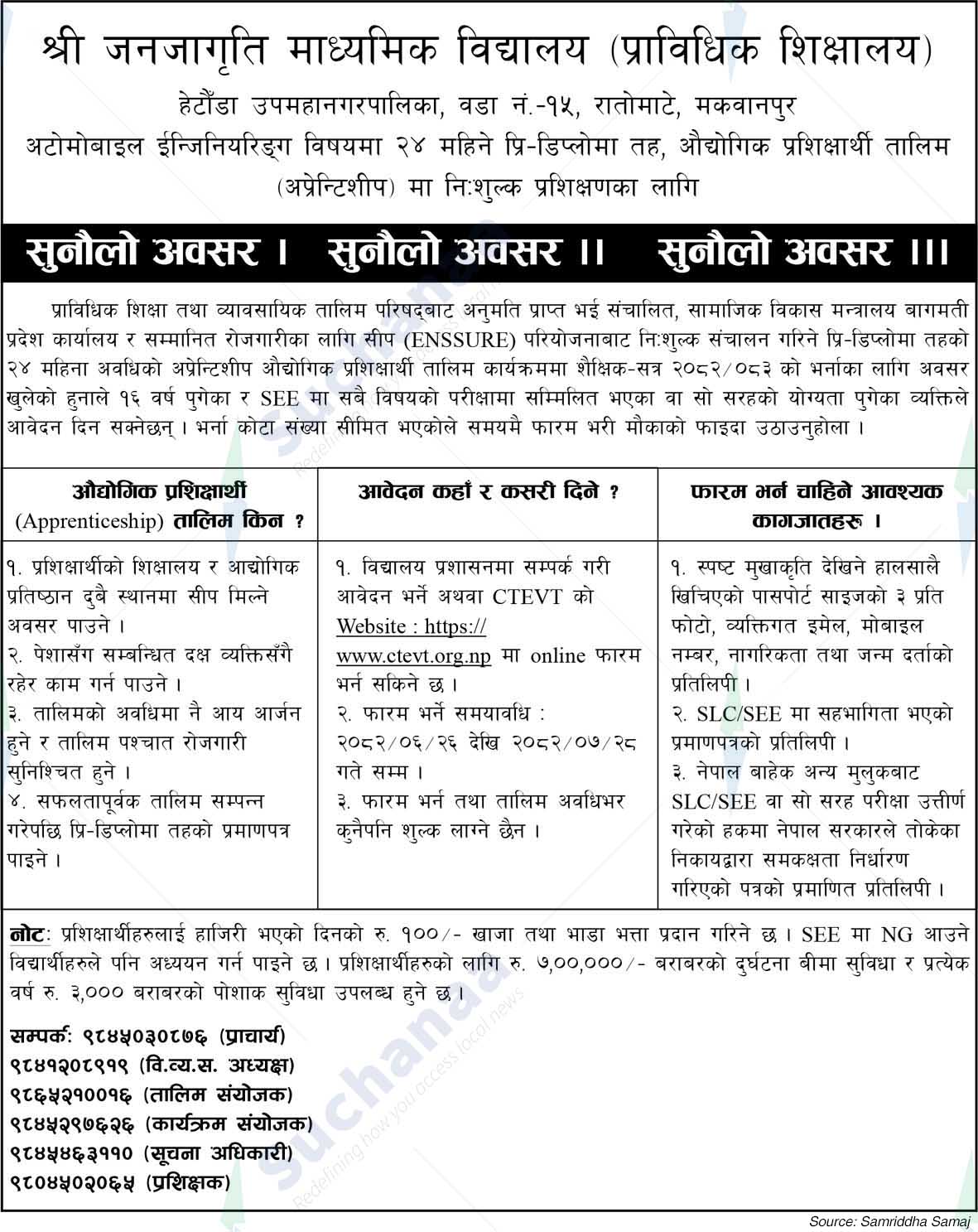 Shree Janajagruti Secondary School (Technical School)