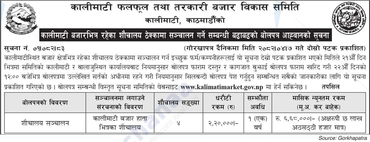 Kalimati Fruits and Vegetable Market Development Board