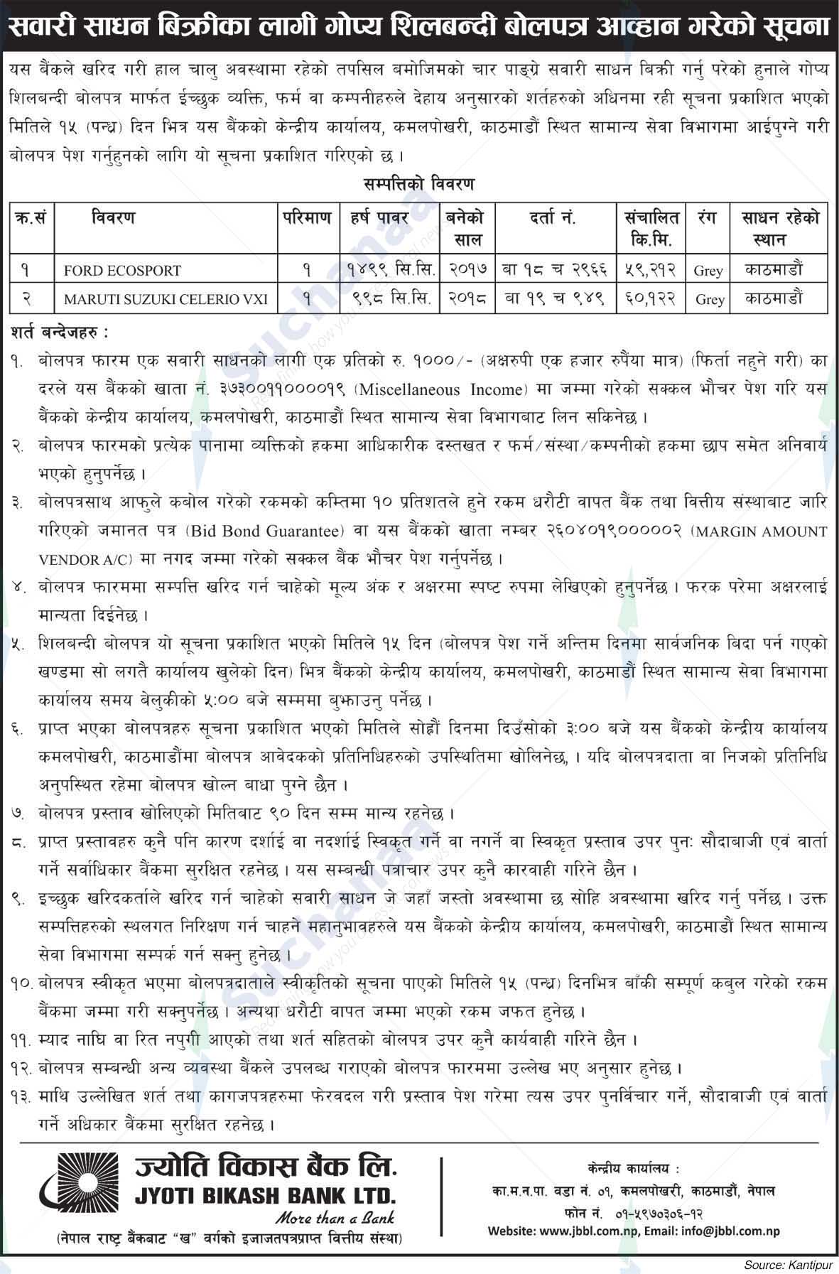 Jyoti Bikash Bank Limited