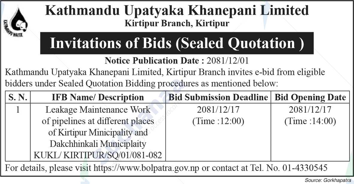 Kathmandu Upatyaka Khanepani Limited