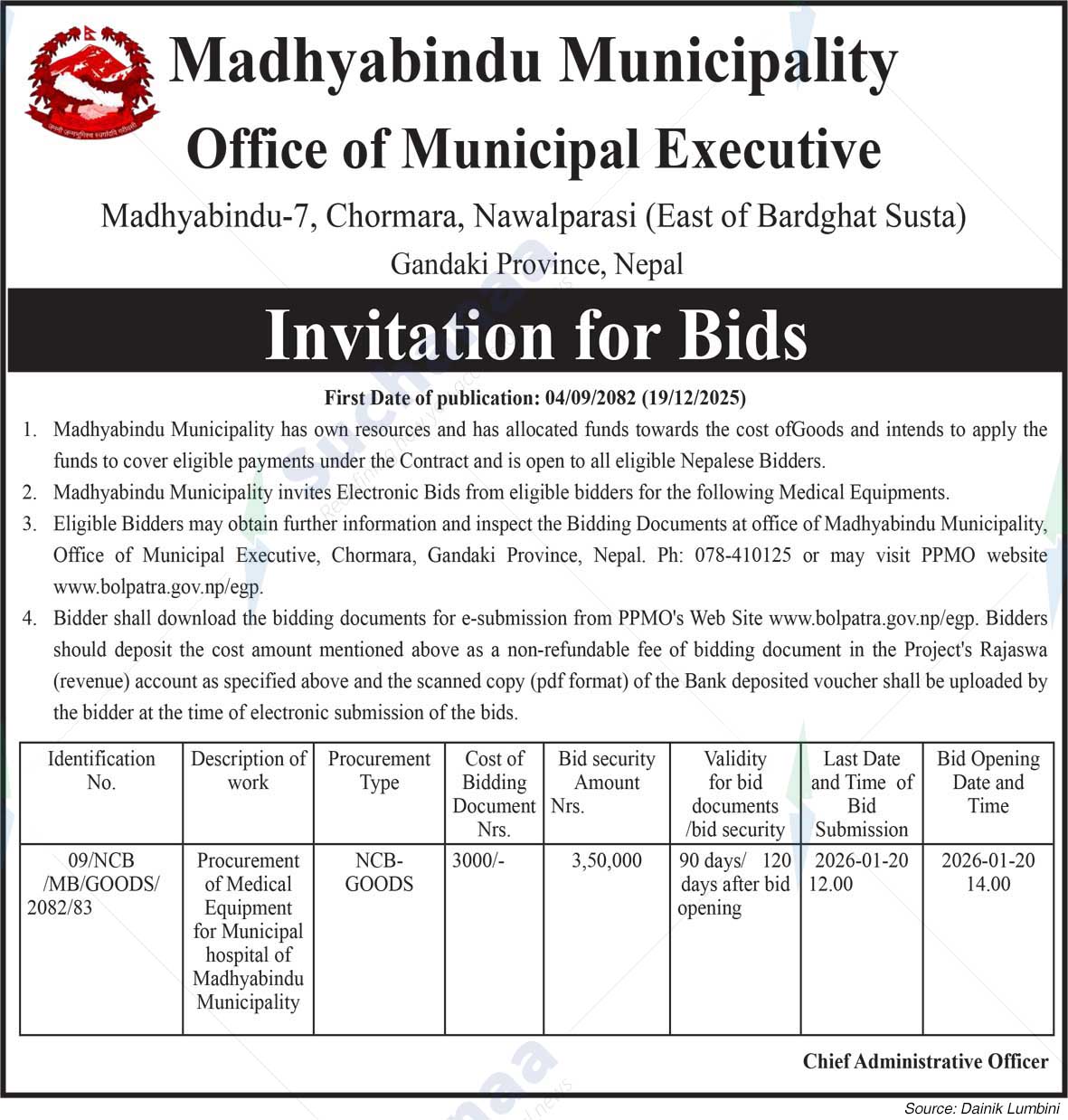 Madhyabindu Municipality