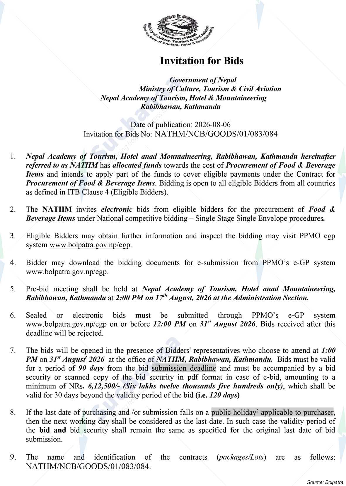 Nepal Academy of Tourism and Hotel Management (NATHM)