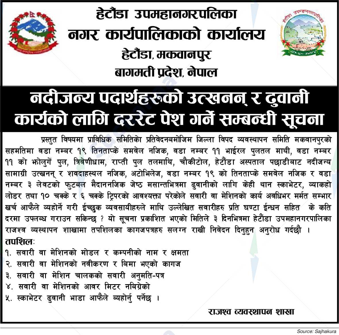 Hetauda Sub Metropolitan City