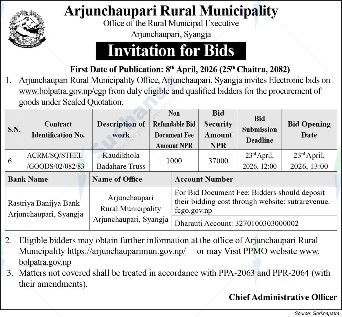 Arjunchaupari Rural Municipality