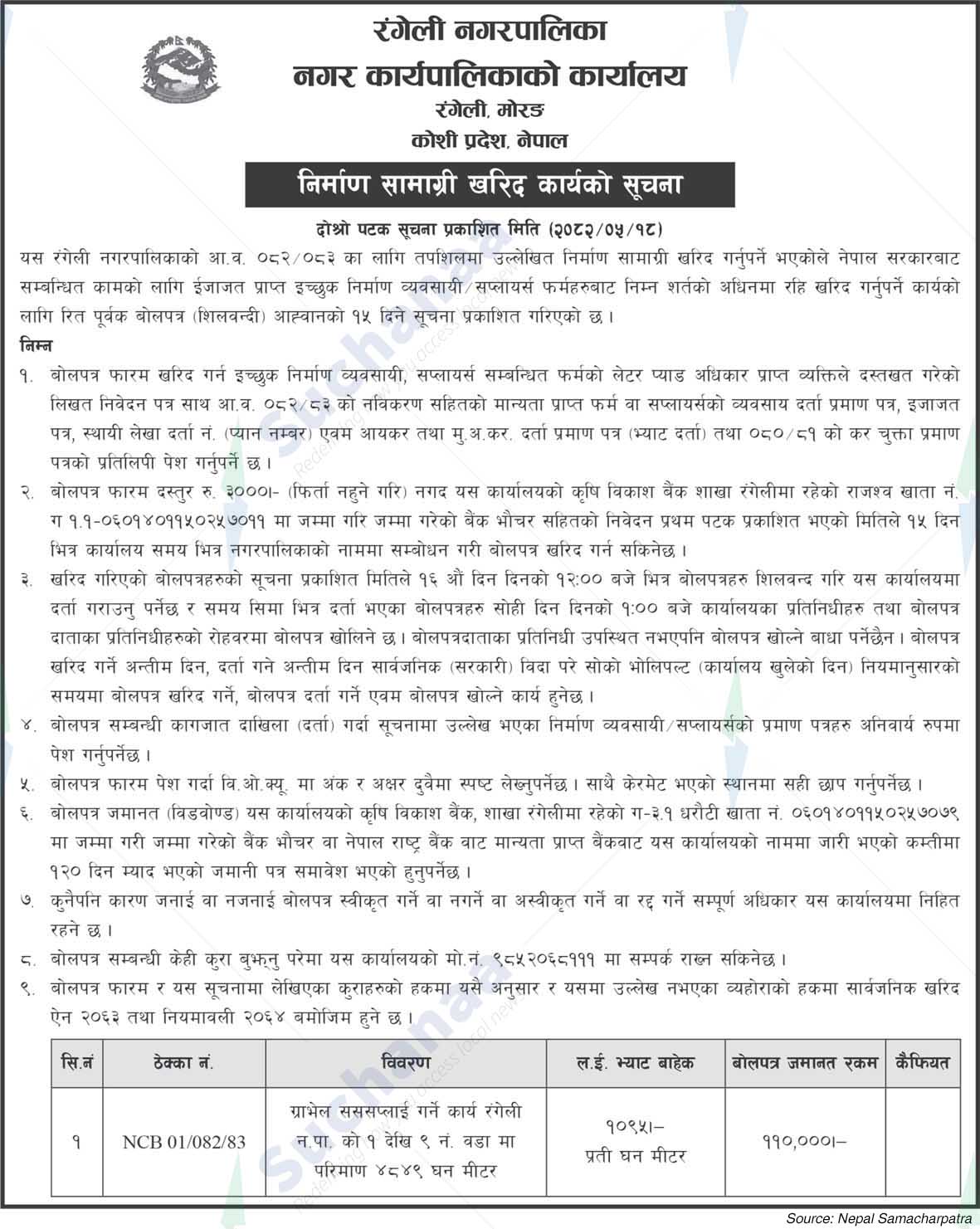 Rangeli Municipality