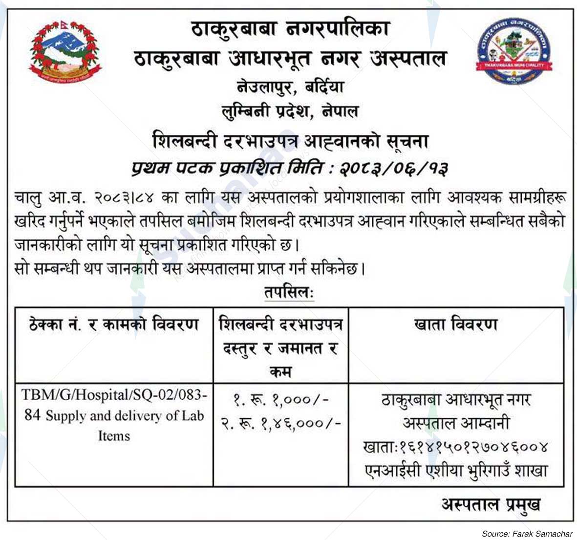 Thakurbaba Municipality