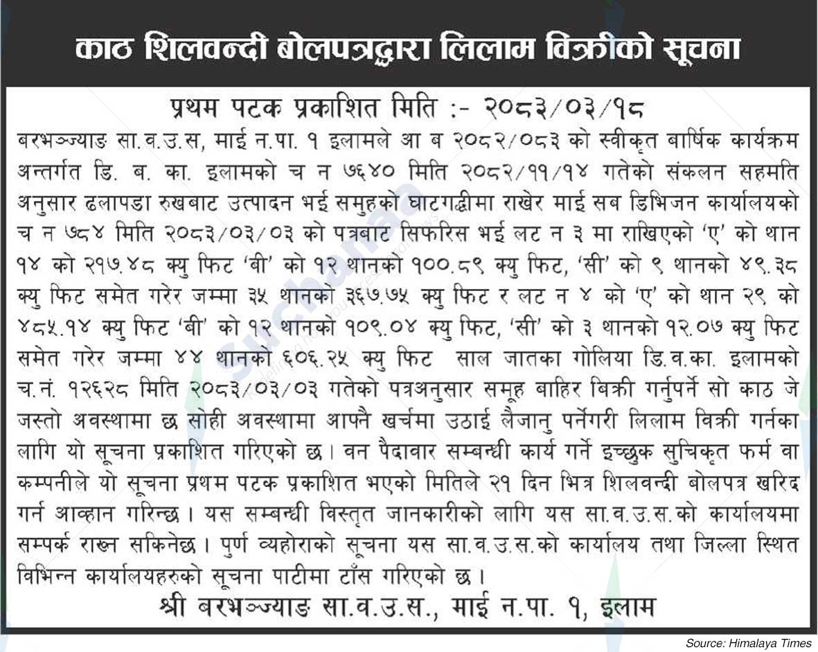 Shree Barbhanjyang Saa.Wa.Wo.Sa.
