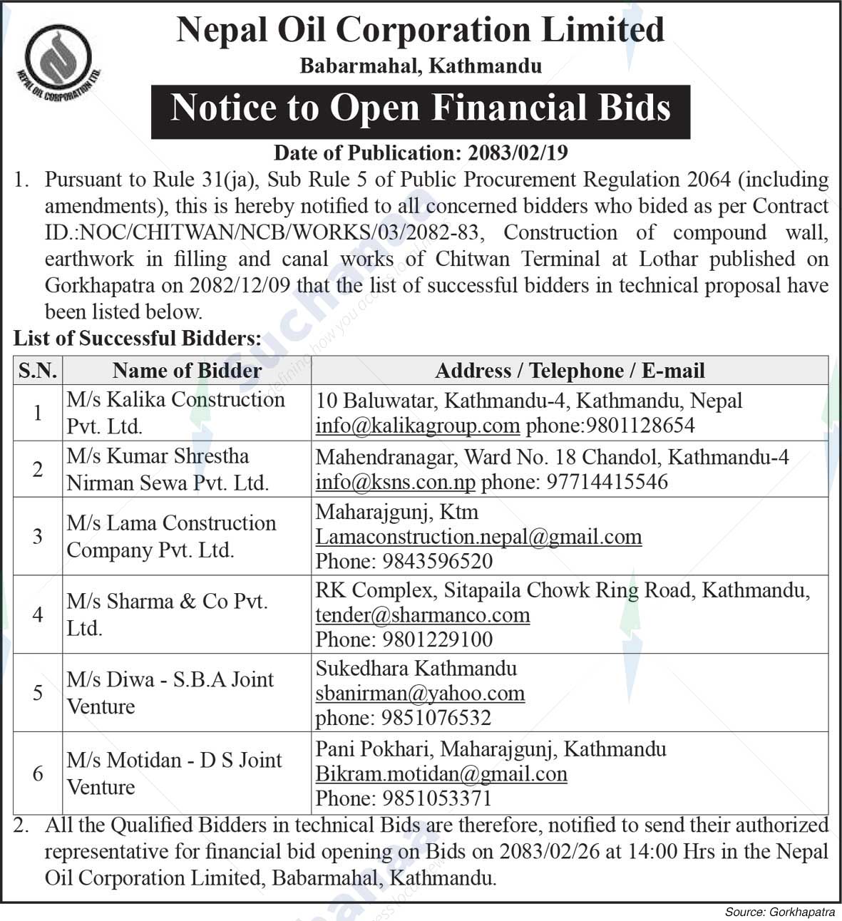 Nepal Oil Corporation Limited