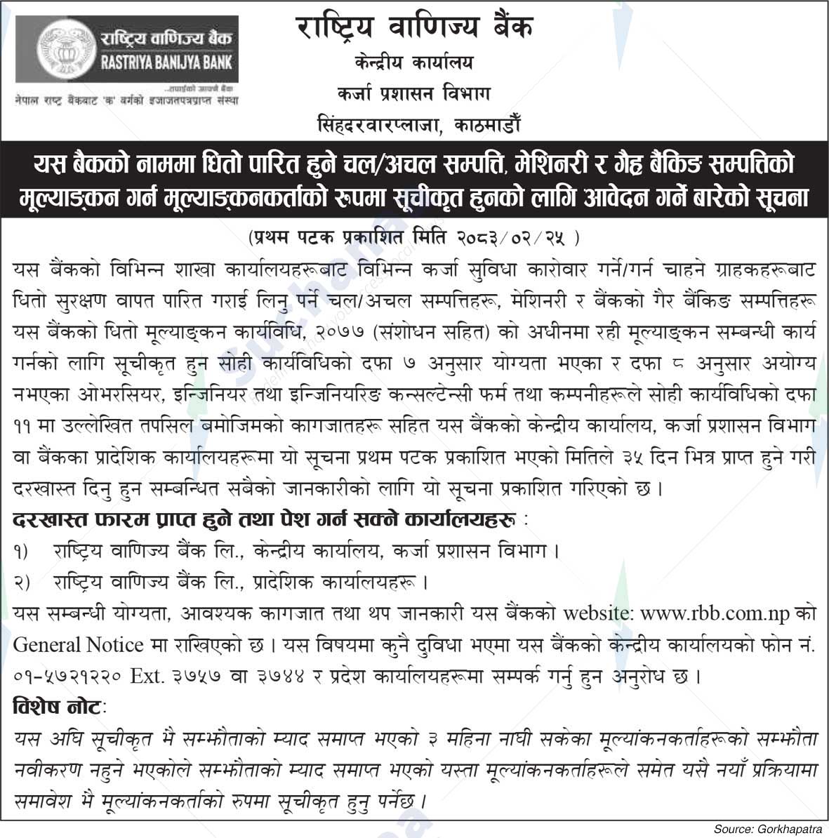 Rastriya Banijya Bank Ltd.