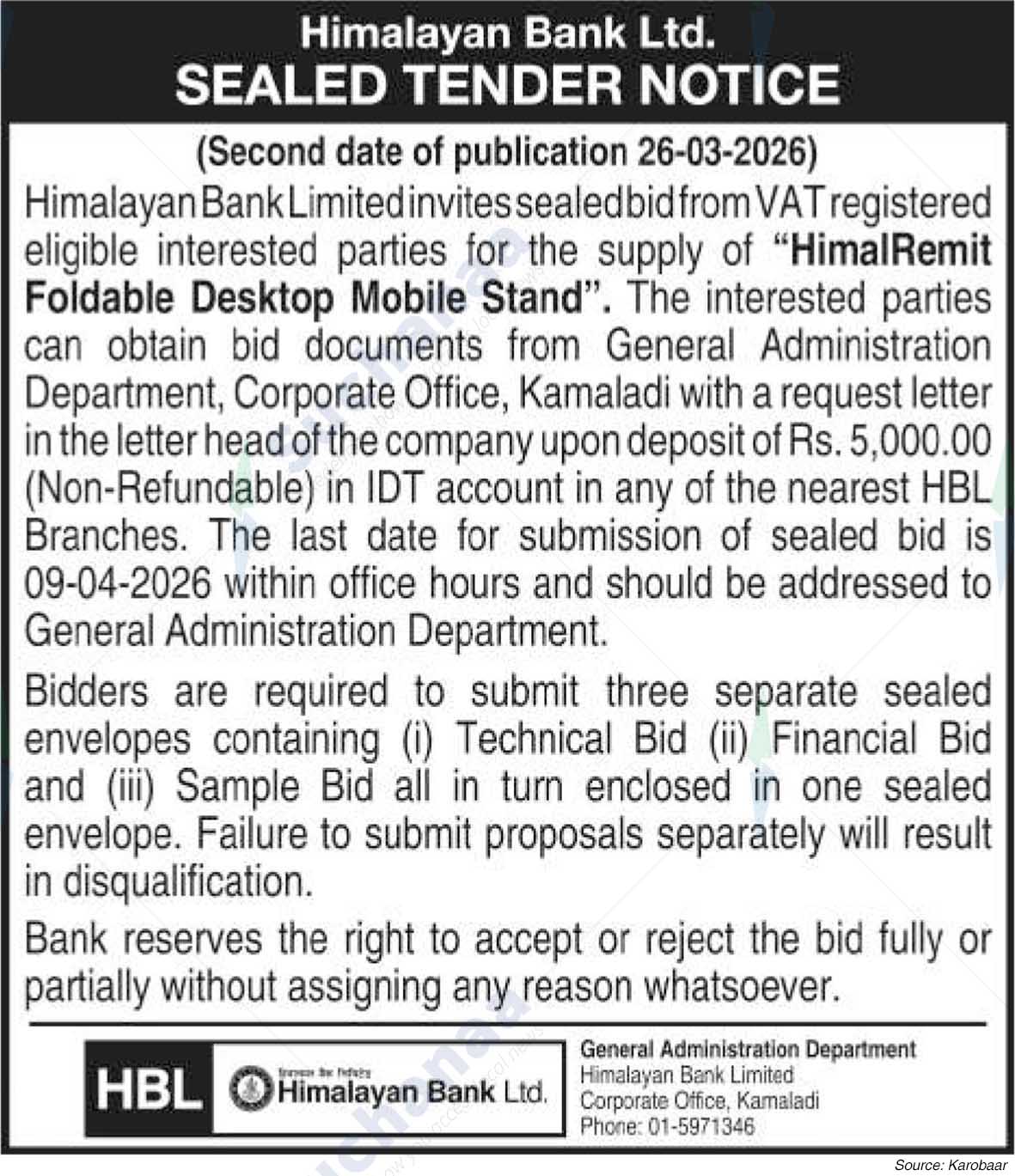 Himalayan Bank Limited