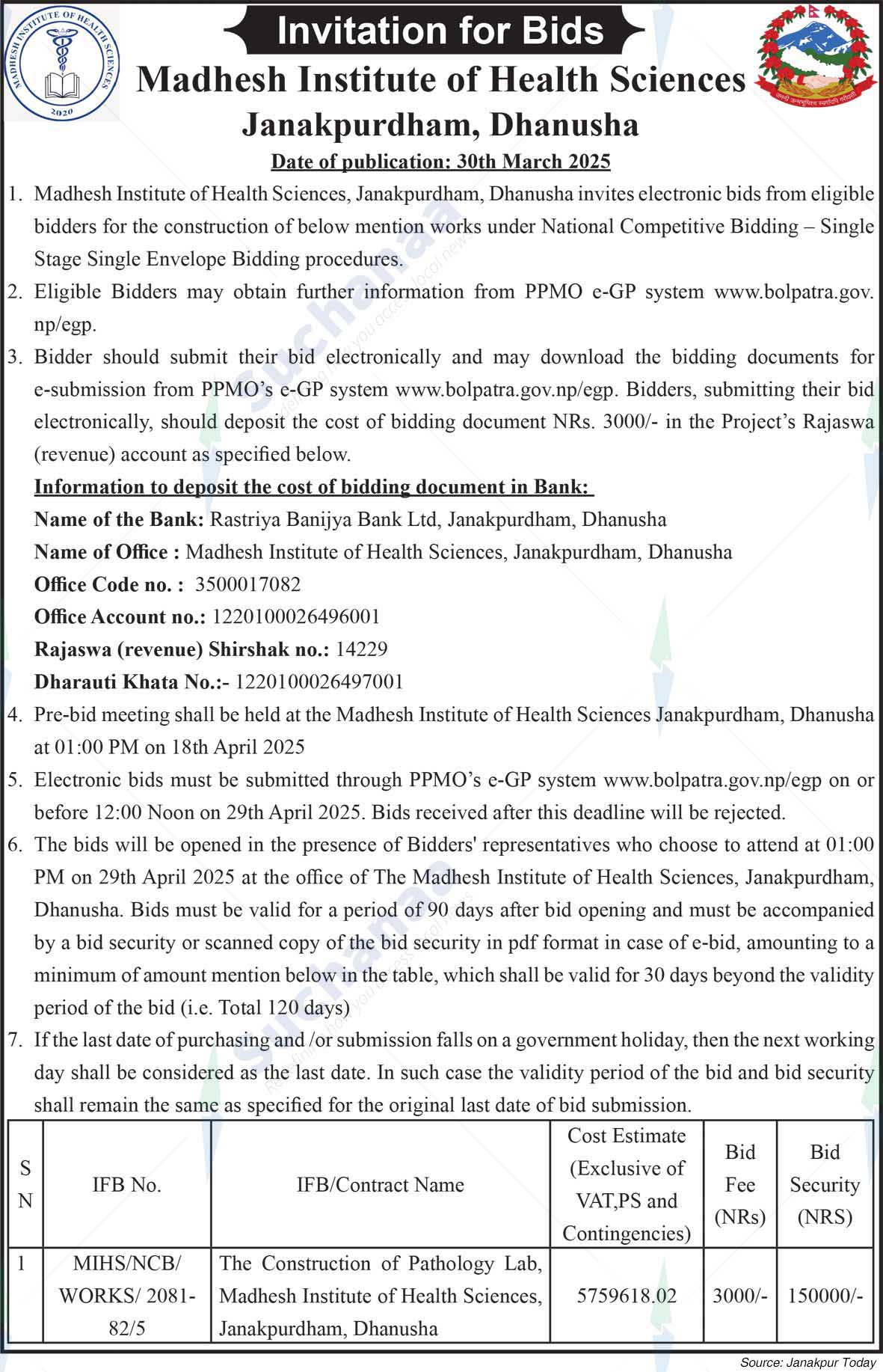 Madhesh Institute of Health Sciences