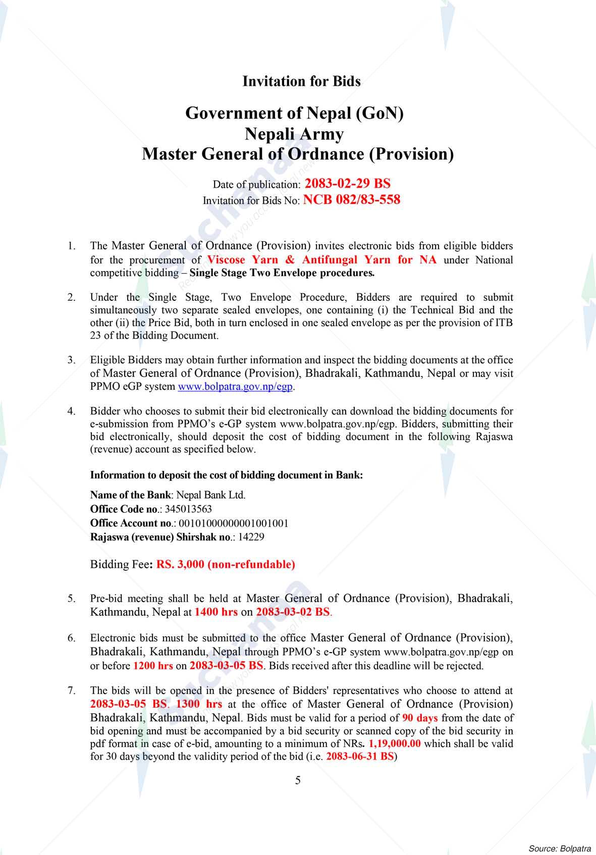 Master General of Ordnance (Int.)