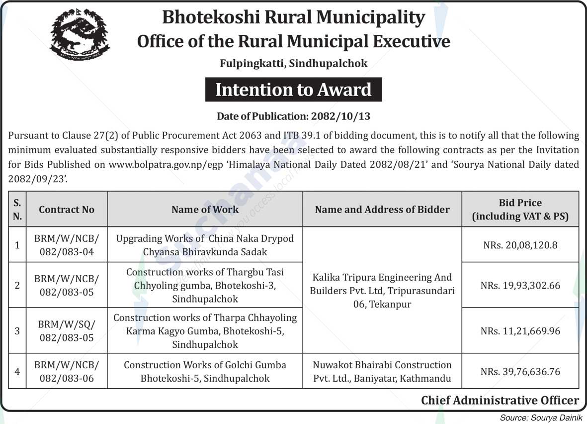 Bhotekoshi Rural Municipality