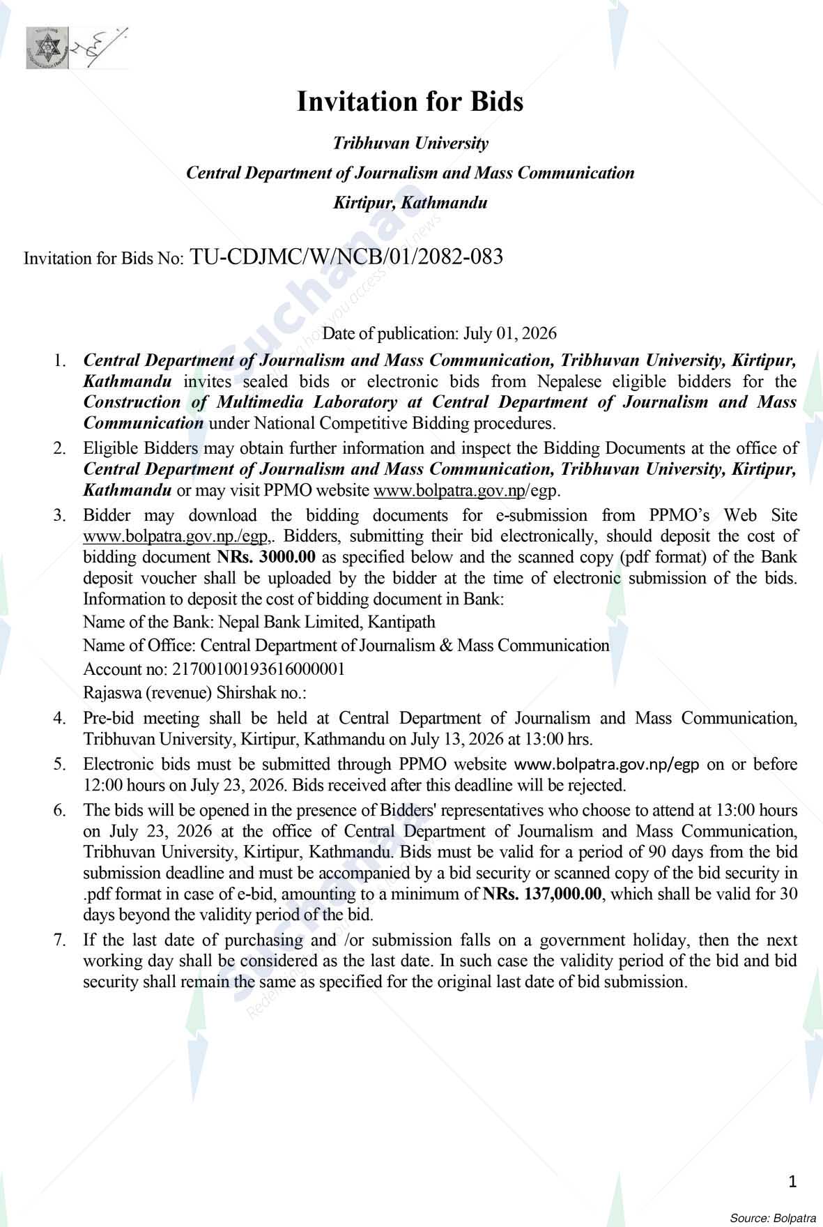 Central Department of Journalism & Mass Communication, TU