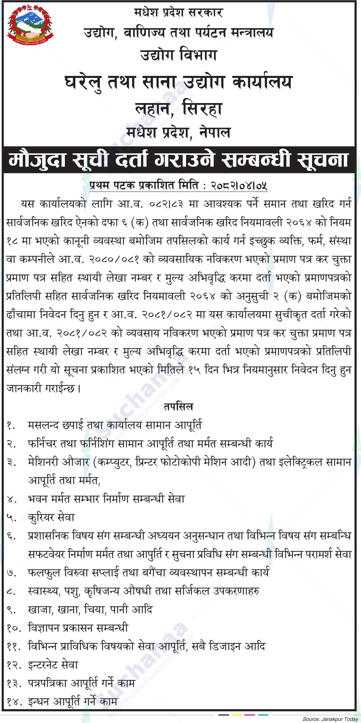 Department of Cottage and Small Industries