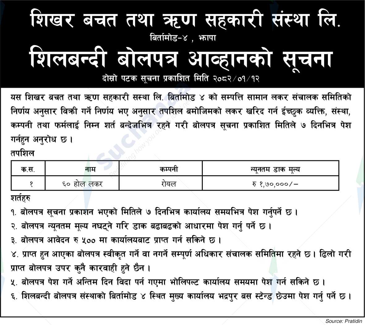 Shikhar Savings and Credit Cooperative Society Ltd.