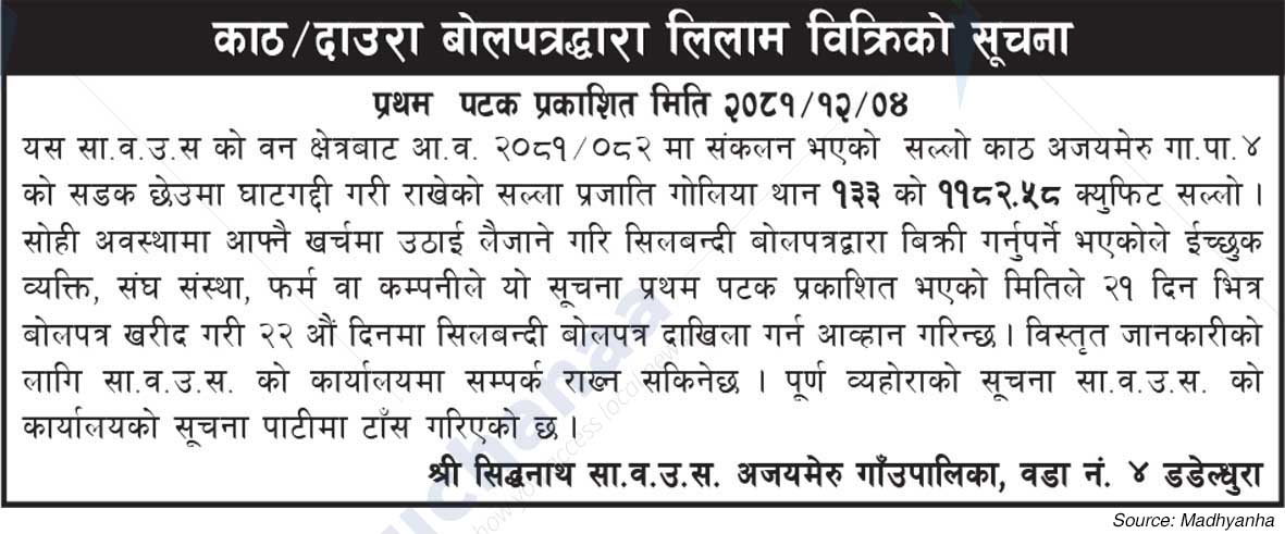 Shree Siddhanath Sa.Wa.Wu.Sa. Ajaymeru Rural Municipality