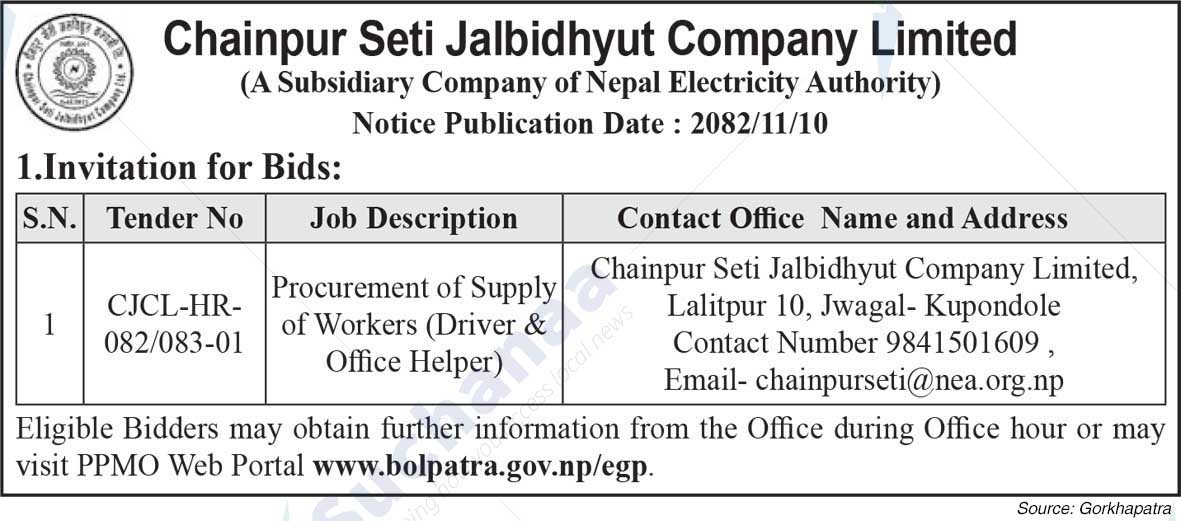 Chainpur Seti Jalbidhyut Company Limited
