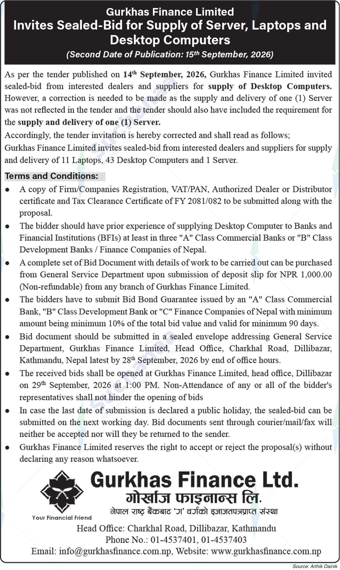 Gurkhas Finance Limited