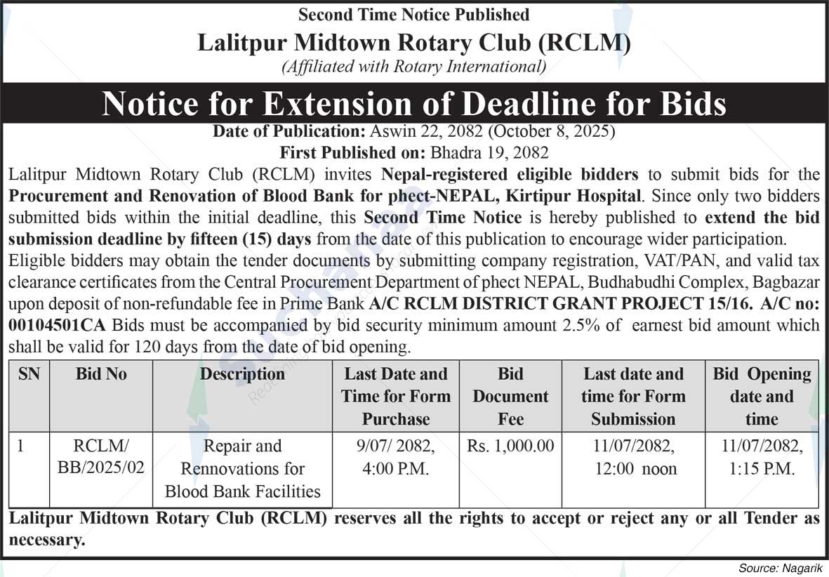 Lalitpur Midtown Rotary Club (RCLM)